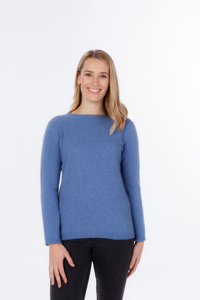 Picture of Crew Neck Plain Knit Sweater